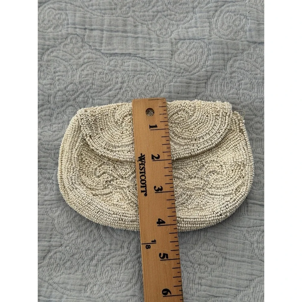 Made In France Hand Made Beaded Evening Bag Purse Vintage